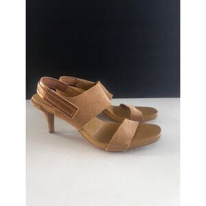 Pedro Garcia CELENA EASY taupe SUEDE Slingback Sandals heels size 38.5 NEW